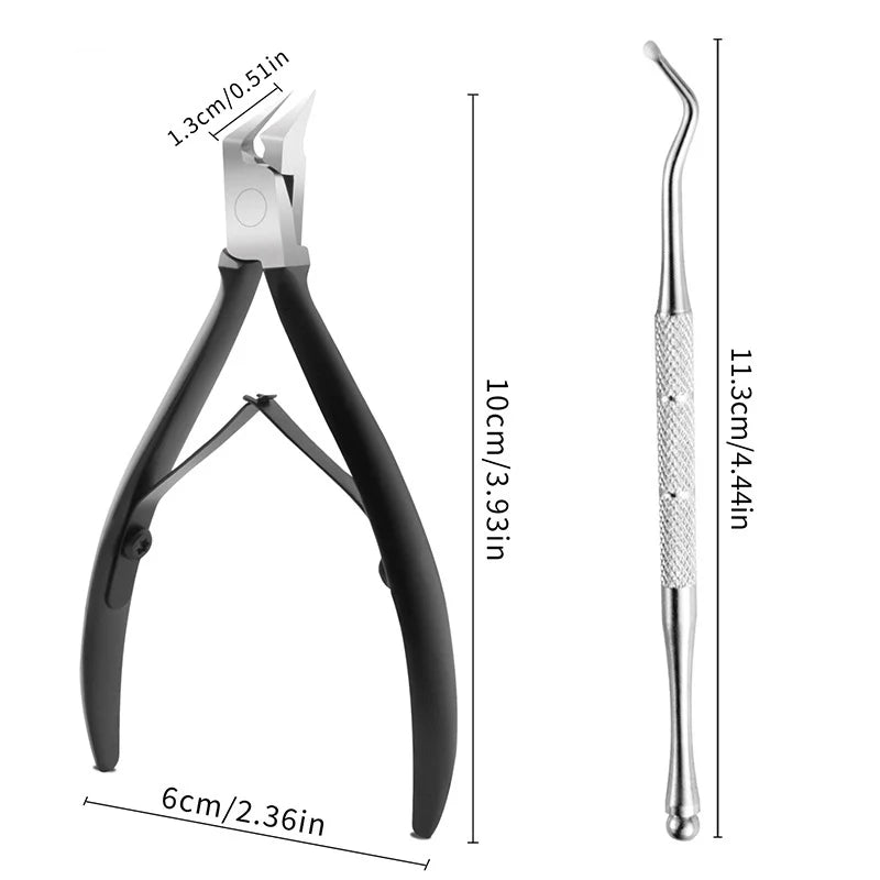 ClipTitan Precision Toenail Nipper – Stainless Steel Ingrown & Thick Nail Clipper for Podiatrist-Grade Care at Home