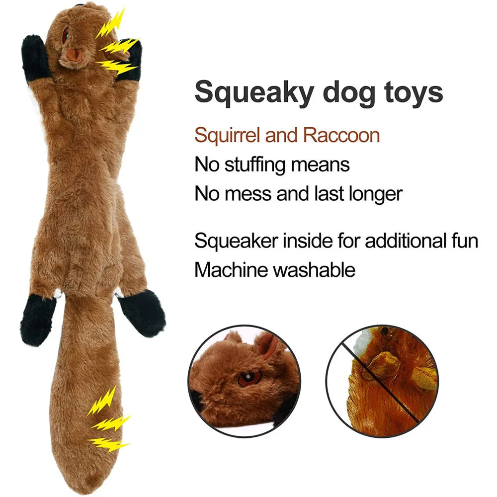 Roadkill Riff Rag – Stuffingless Squeaky Crinkle Dog Toy For Chaos Hounds &amp; Couch Goblins