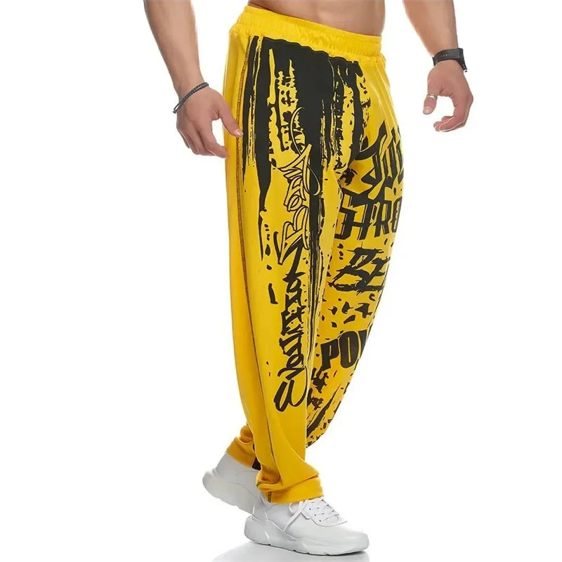 CLIFFORDLENOX™ CHAOS MODE Graffiti-Tech Sweatpants | Quick-Dry Breathable Rockstar Training Joggers (Men’s)