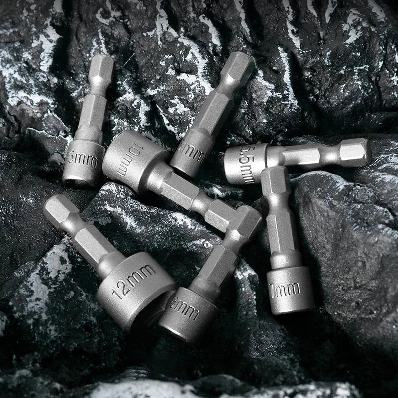 Gripzilla Hex Socket Driver Set – Snap, Drill & Dominate Every Bolt Mission (Fits All Power Drills!)