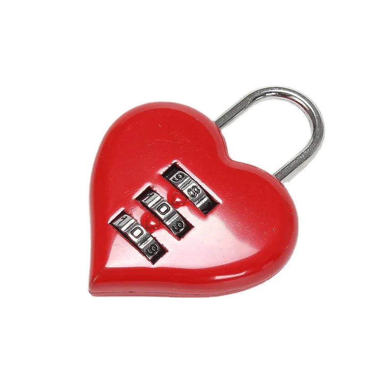 Heartbreaker Lockdown Love Padlock – 3-Digit Zinc Alloy Heart Lock for Weddings, Gifts & Mischief-Ready Bags