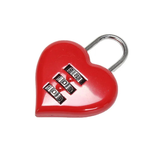 Heartbreaker Lockdown Love Padlock – 3-Digit Zinc Alloy Heart Lock for Weddings, Gifts & Mischief-Ready Bags