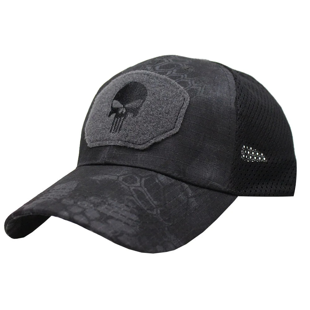 Skull Recon Tactical Camo Mesh Cap