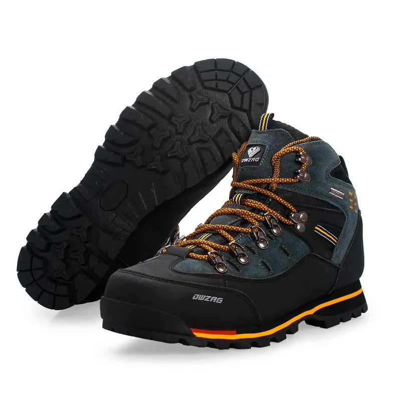 RiffHiker V1 – Men’s Leather Climbing Boots for Mountain Trails & Street Rebellion