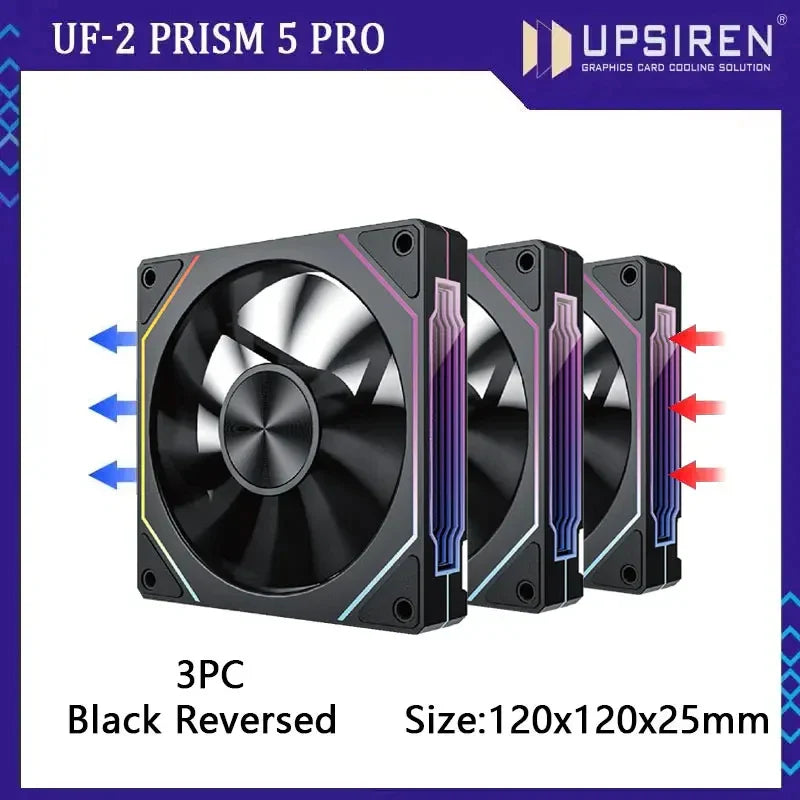 PRISM RIOT UF-2 PRO | 120mm 9-Blade ARGB Metalstorm Fan – Shred Heat, Not Riffs