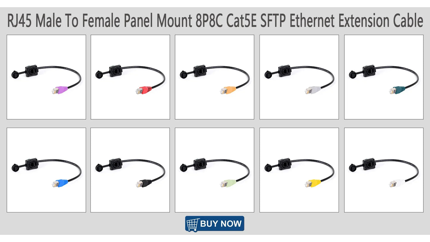"Cable to the Grave" Ultra Shielded Cat5/Cat6 LAN Line – 0.3M-100M Stage-Ready STP/SFTP Ethernet Cable with Zinc Armor Ends