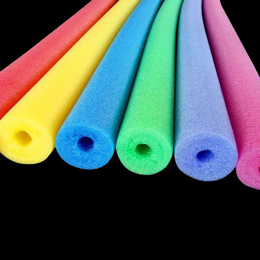 RiffRage Hollow-Core Pool Noodle – Flexible Water Float Aid for Kids & Adults (Red/Yellow)