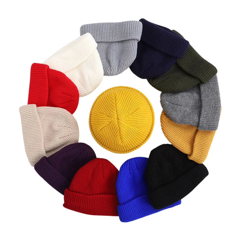 Winter Warm Beanies – Casual Short Thread Hip Hop Hat for Men and Women