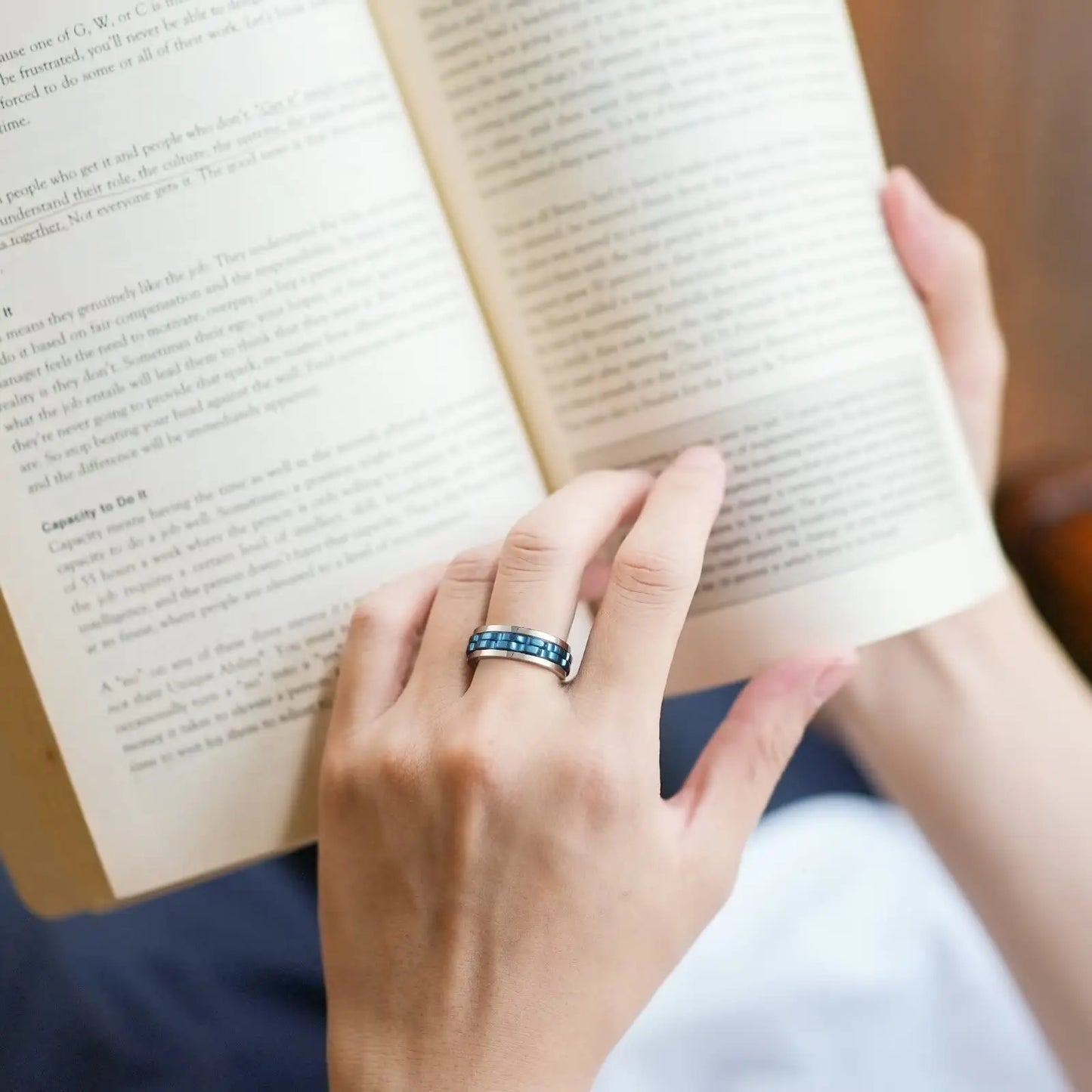 GearFury Chain-Spin Ring — Titanium Steel Grind, Zero-Noise Focus, 8mm Biker Cool (BT*8019)