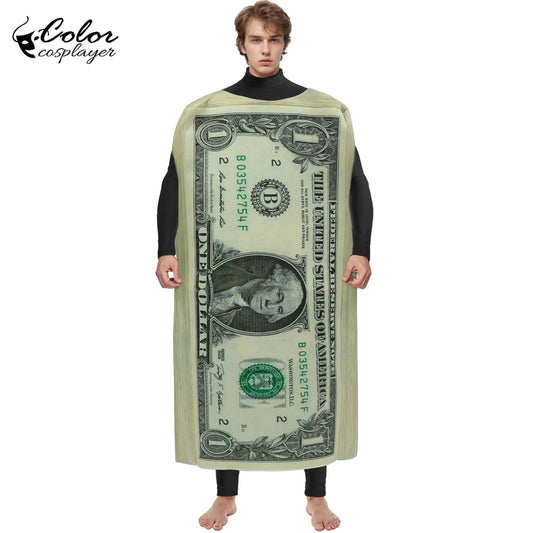 "Make It Rain" Dollar Bill Cosplay Top – Rock Carnival Money Madness by Lizard Vigilante