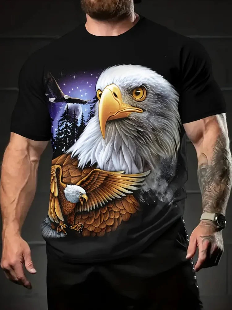 FREEDOM TALON // 3D Screaming Eagle Tee – Summer Casual Patriot Grind Edition
