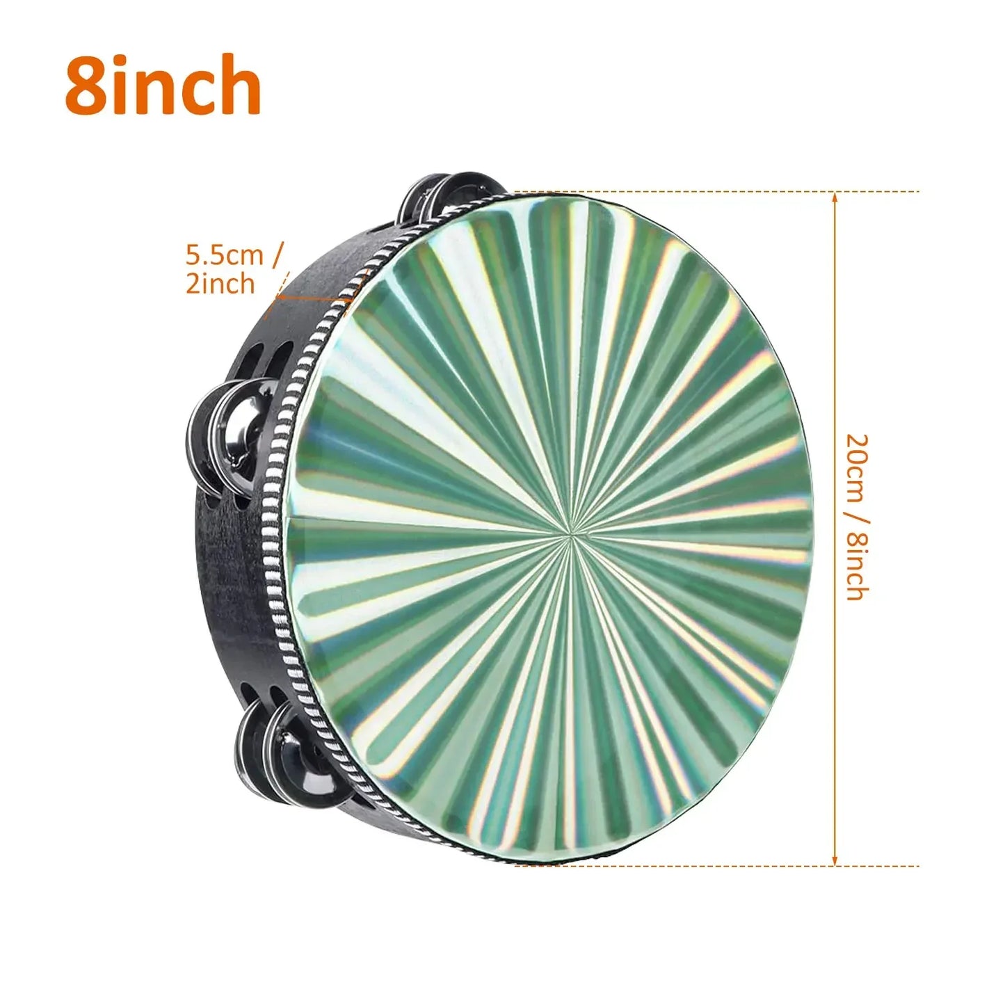 Shattertone Riot Tambourine – Reflective Double-Row Percussion Weapon for Stage Freakouts & Rhythm Rebels