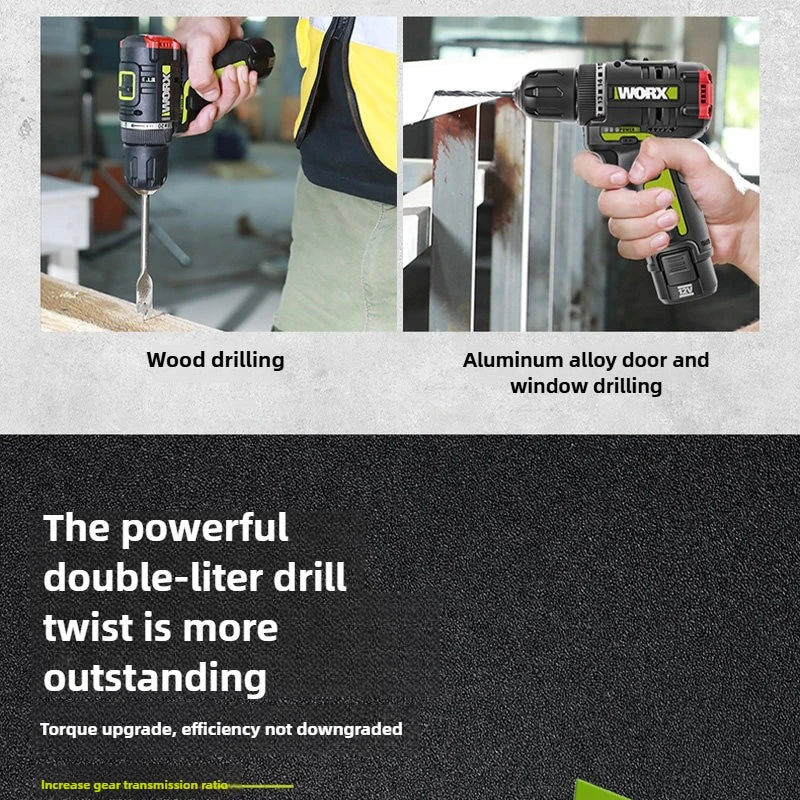 Worx WU130X Steel Cannon Brushless Cordless Drill – Lithium Beast with Wireless Charging & Military-Grade Grit