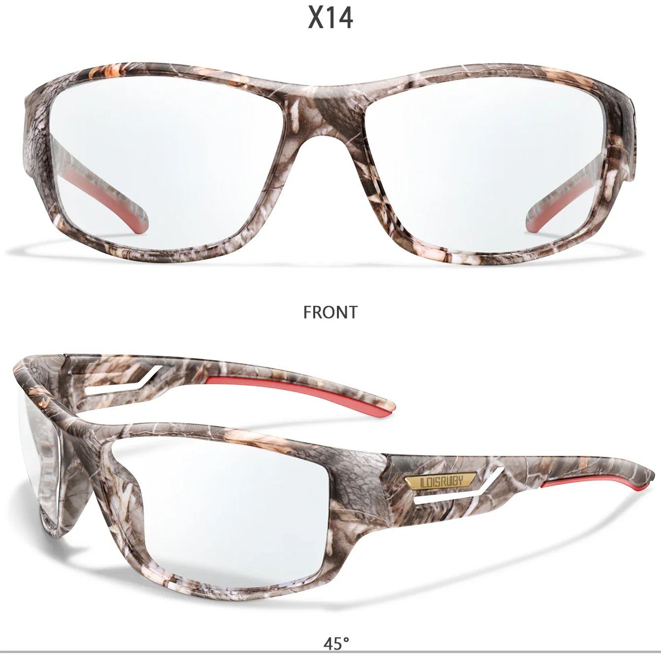 LOISRUBY CamoShift Photochromic Cycling Sunglasses – Road-Ready Vision for Every Light & Every Ride