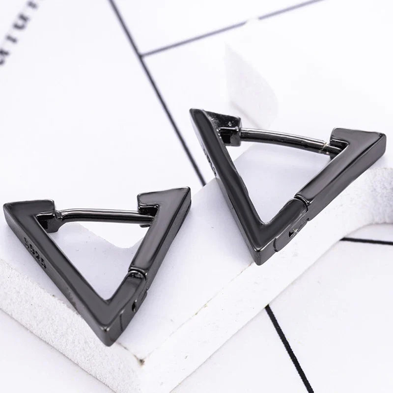 Punk Stainless Steel Stud Earrings - Edgy and Stylish
