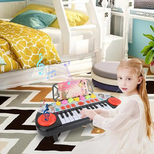 Kids Electric Piano Keyboard – Portable Musical Learning Toy With Fun Sounds & Christmas Gift Magic