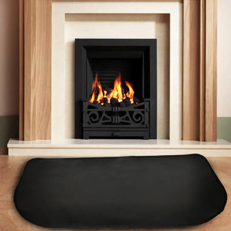 Double-Layer Fireproof Fireplace Mat – Heat-Resistant Fiberglass Floor Protector for Wood Floors & Hearth Safety
