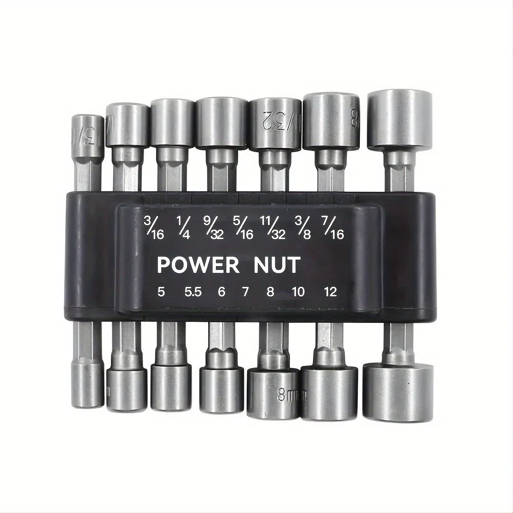 Gripzilla Hex Socket Driver Set – Snap, Drill & Dominate Every Bolt Mission (Fits All Power Drills!)