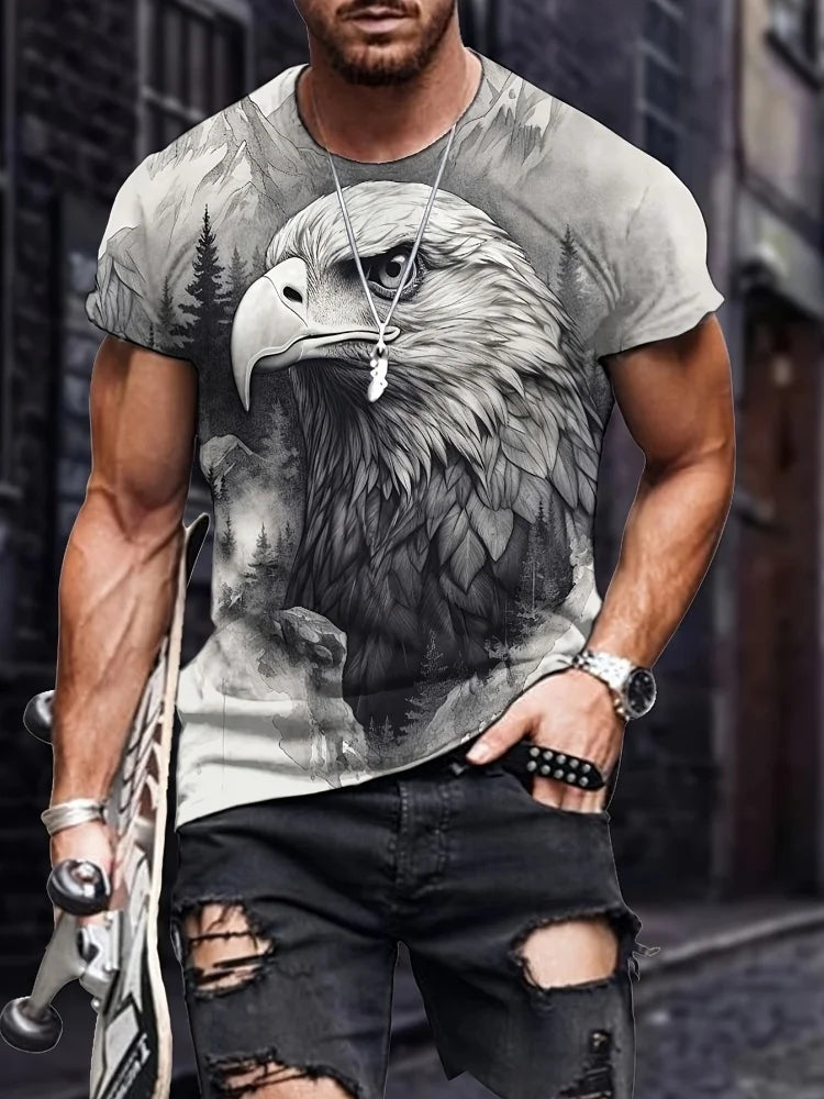FREEDOM TALON // 3D Screaming Eagle Tee – Summer Casual Patriot Grind Edition