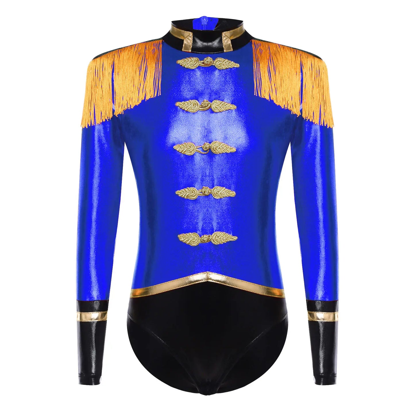 Girls Nutcracker Circus Ringmaster Costume – Medieval Royal Military Leotard Jumpsuit Halloween Cosplay