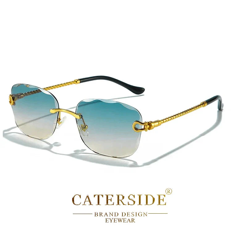 Rimcutter Royale Caterside Retro Gradient Sunglasses – Blade Lens Street Icon Shades
