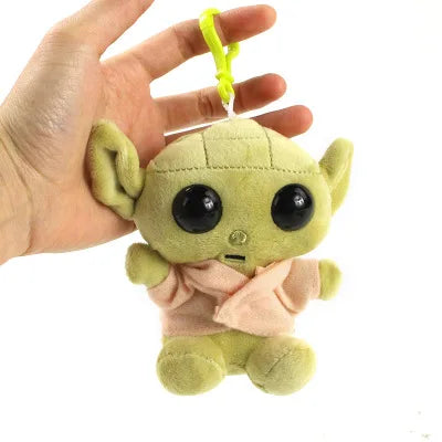 💀 Grogu’s Rebel Keychain Rager – 11cm Baby Yoda Plush Punk Charm | Star Wars Mini Stuffed Backpack Buddy | Soft AF Collectible Chaos