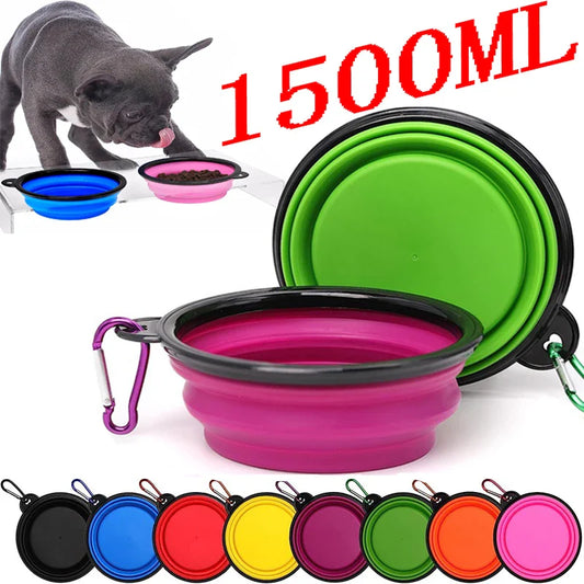 Tour Goblin Collapse-Bowl – Lizard Vigilante Folding Silicone Travel Feeder For Dogs, Cats & Road-Trip Renegades