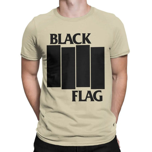 Cool Black Flag Logo T-Shirt – Men’s O-Neck Cotton Tee, Short Sleeve Classic Top, Plus Sizes S-6XL