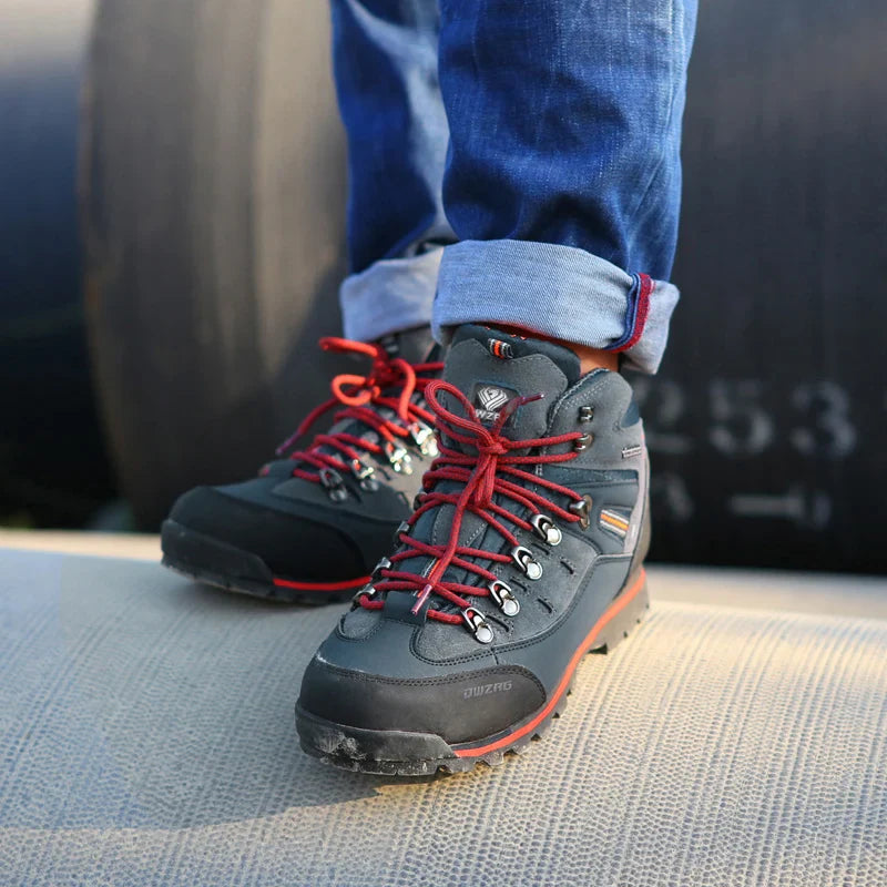 RiffHiker V1 – Men’s Leather Climbing Boots for Mountain Trails & Street Rebellion