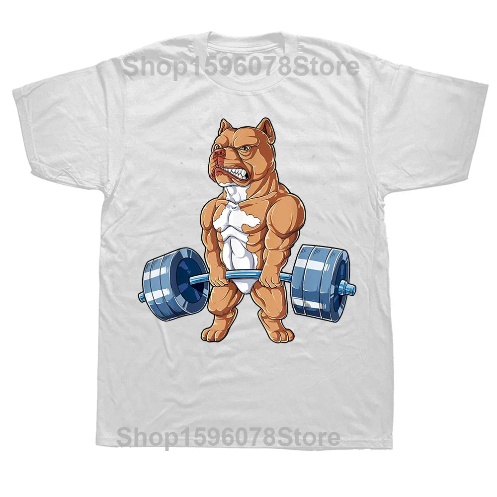 Pitbull Powerhouse Graphic Tee: Hilarious, Heartfelt, and Hardcore Streetwear for Dog Lovers - The Ultimate Birthday Gift