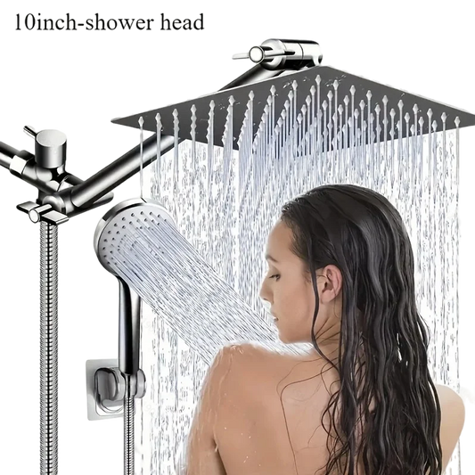 ProGrade Concealed Stainless Steel Pressurized Shower System – Chrome-Plated Round Head with Extended Lever, Top Spray Jet for Bathroom & Toilet