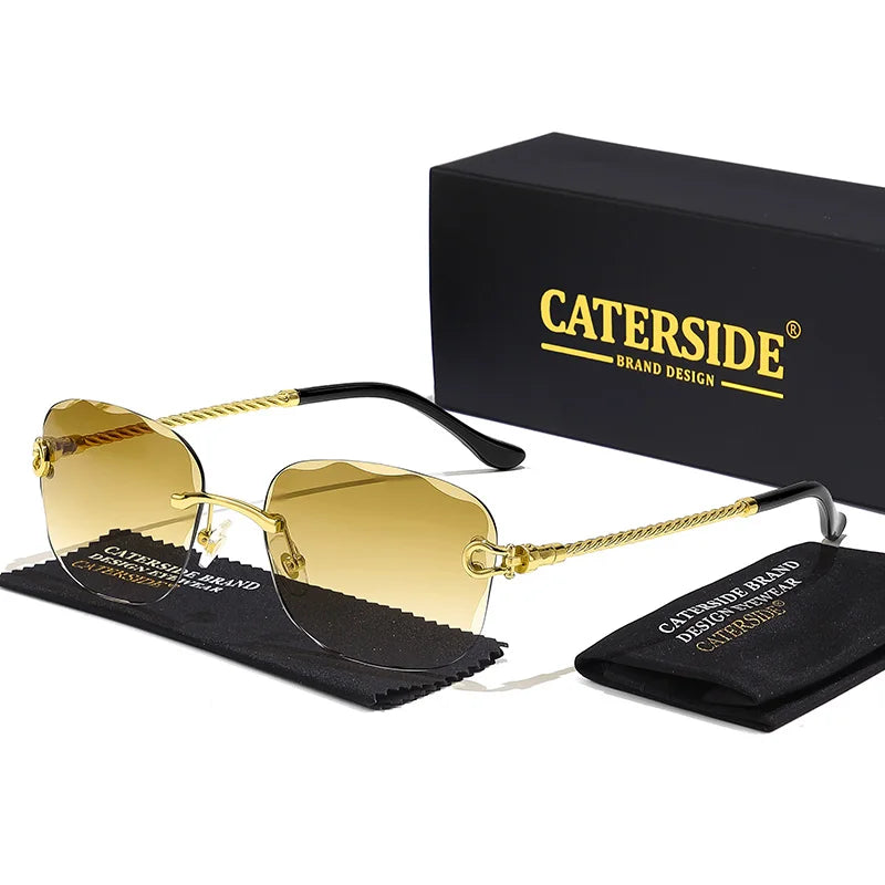 Rimcutter Royale Caterside Retro Gradient Sunglasses – Blade Lens Street Icon Shades