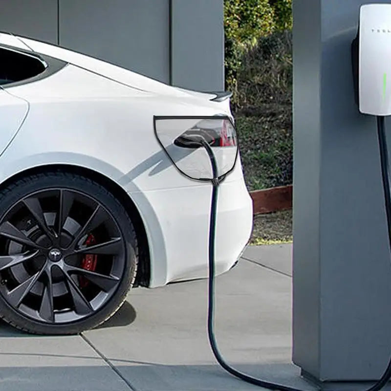 ZapShield Magnetic EV Charger Cover – Clear, Weatherproof, Snap-On Port Protector for Electric Cars