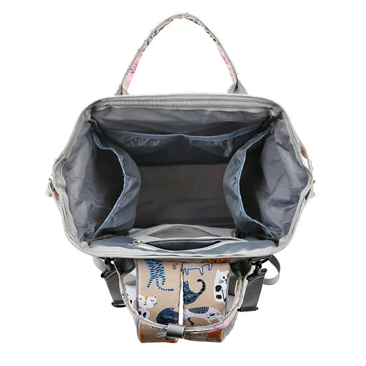 JoyTrail Mommy Backpack — Lightweight Printed Nylon Maternity & Baby Travel Bag with Large Capacity