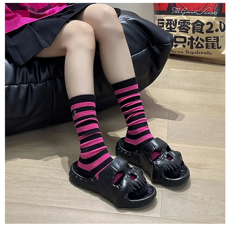 Skull Stompers – Heavy Sole EVA Punk Slides for Men & Women (Summer ‘25 Limited Chaos Edition)