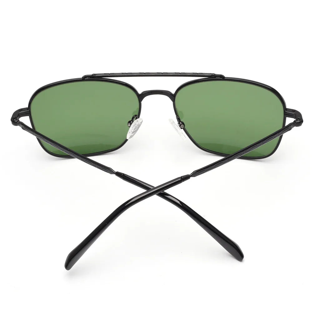 JM EdgeForce Square Sunglasses for Men & Women – Metal Frame UV400 Protection, Rock & Roll Ready