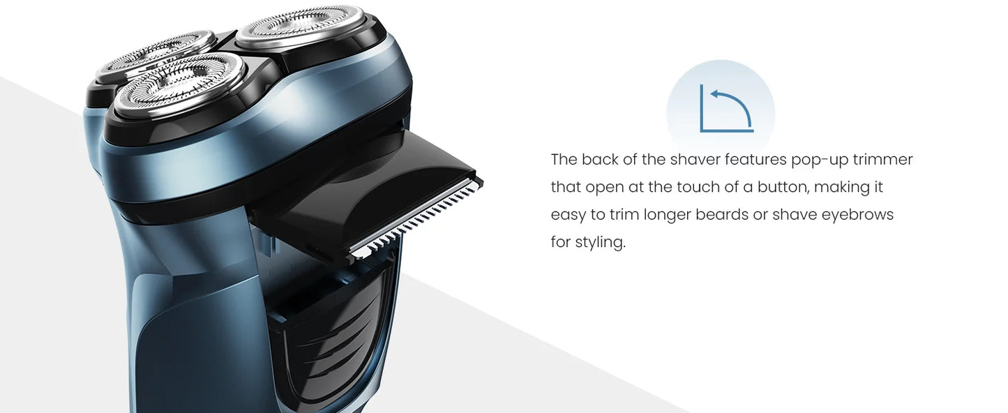Razor Riot 3D Floating Electric Shaver – Stage-Grade Grooming Machine