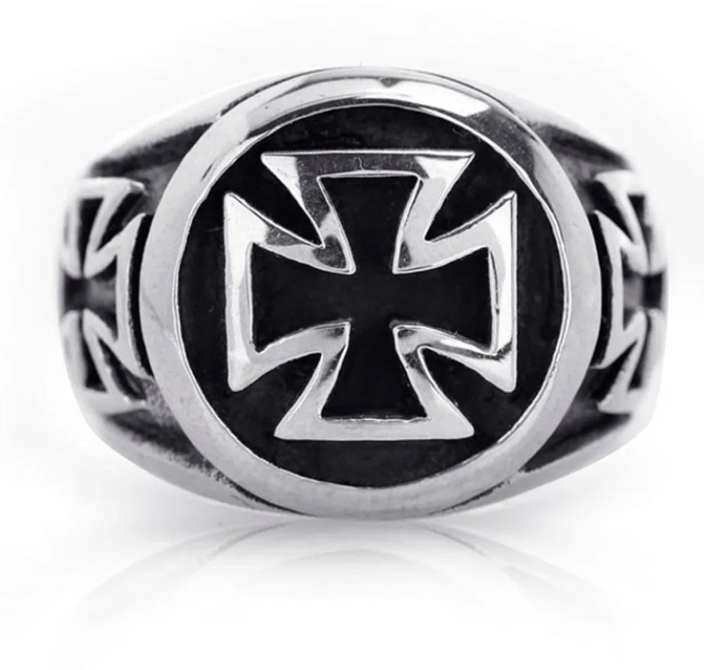 "HELLSILVER // Gothic Cross S925 Ring – Certified Street-Grade Authority for the Damned & the Dapper"