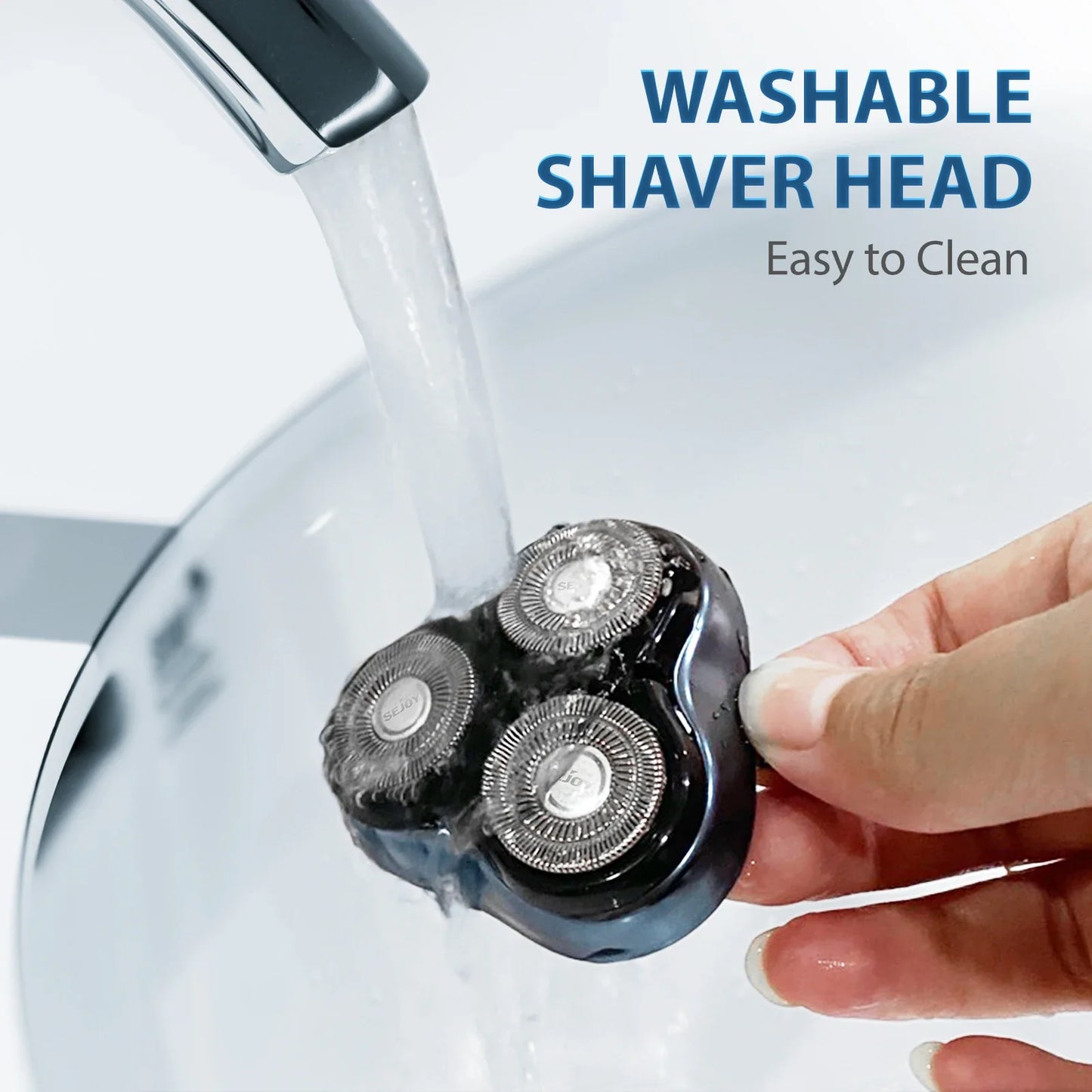 Sejoy VortexCut – 3D Smart Electric Shaver & Beard Tamer for the Clean-Shaven Legend