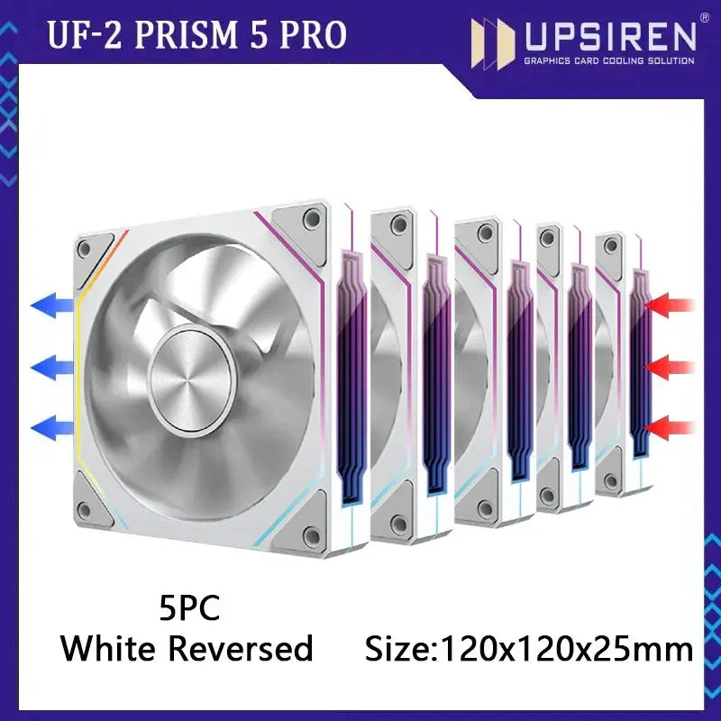PRISM RIOT UF-2 PRO | 120mm 9-Blade ARGB Metalstorm Fan – Shred Heat, Not Riffs