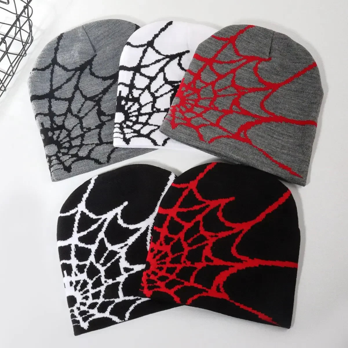 Spider-Man Inspired Unisex Knitting Beanie – Y2K Fashion Meets Winter Warmth – Stylish and Cozy Pullover Cap