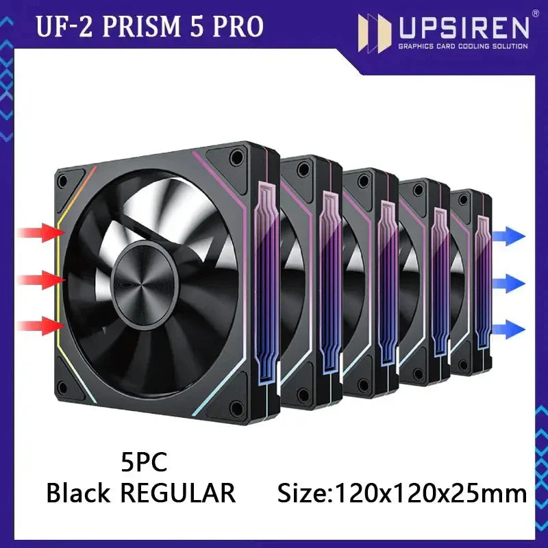 PRISM RIOT UF-2 PRO | 120mm 9-Blade ARGB Metalstorm Fan – Shred Heat, Not Riffs