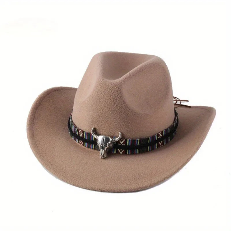 Outlaw Mirage – Cow Print Western Jazz Hat for Wild Rodeos & Neon Rodeo Raves  Product Descripti