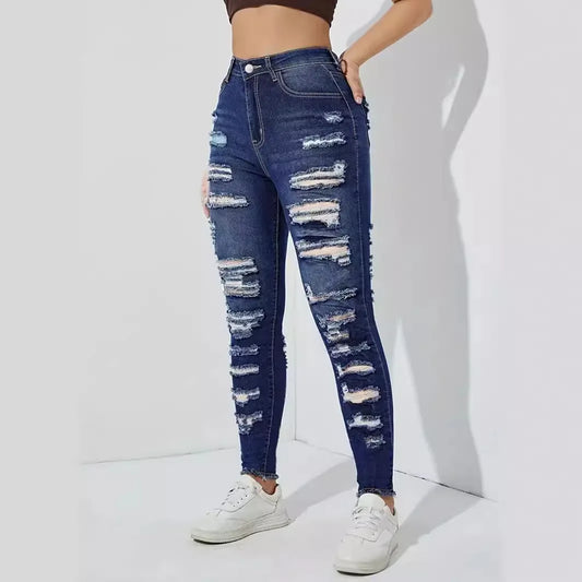 Kalenmos Y2K Time-Traveler Jeans: High-Waist Spliced Mom Jeans for Women – Elegant Pencil Pants That Make Basic Denim Cry in the Fitting Room