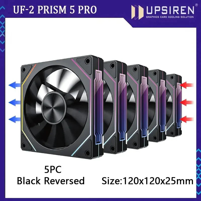 PRISM RIOT UF-2 PRO | 120mm 9-Blade ARGB Metalstorm Fan – Shred Heat, Not Riffs