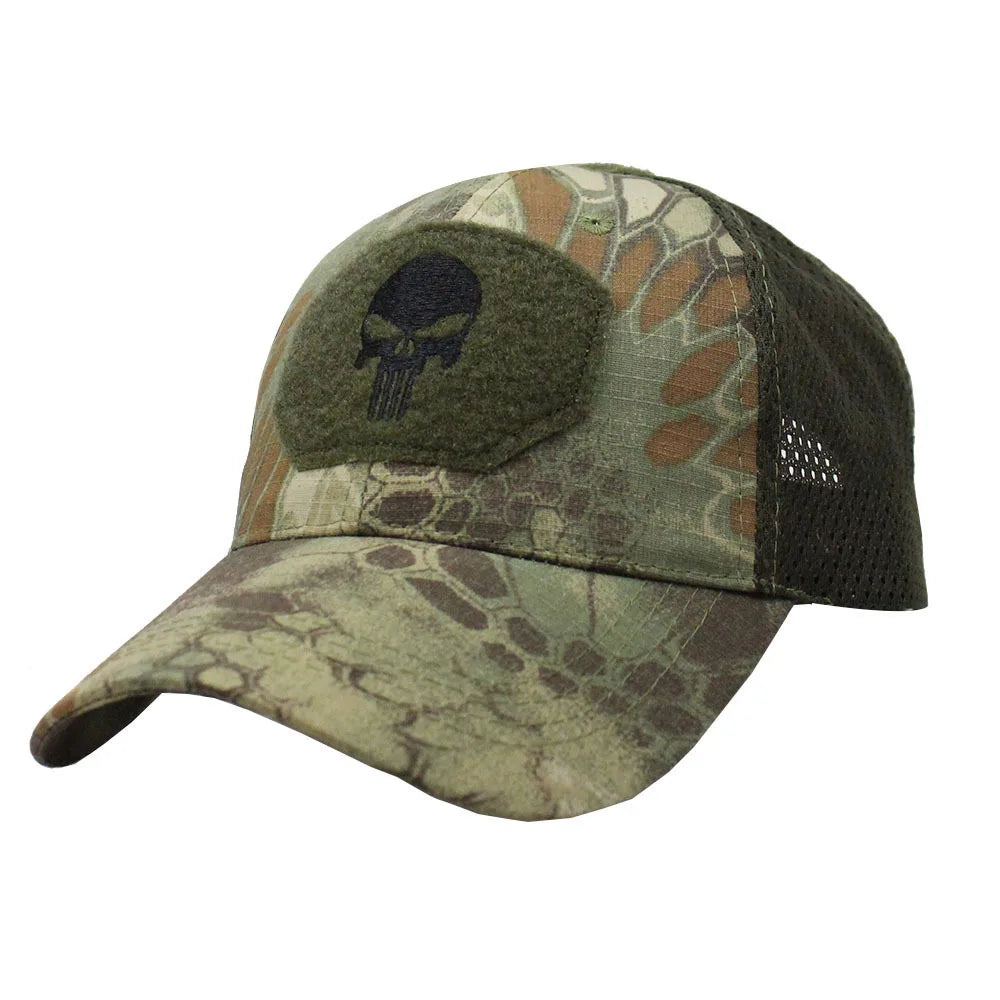 Skull Recon Tactical Camo Mesh Cap