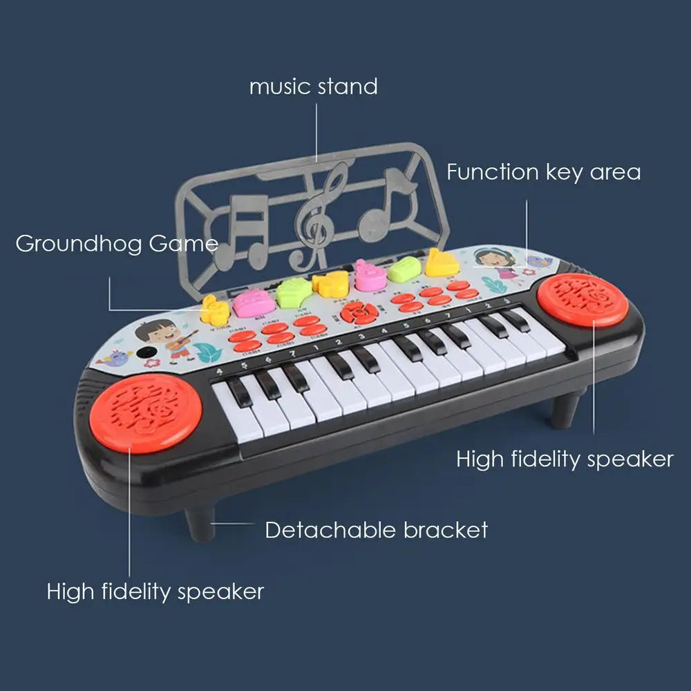 Kids Electric Piano Keyboard – Portable Musical Learning Toy With Fun Sounds & Christmas Gift Magic