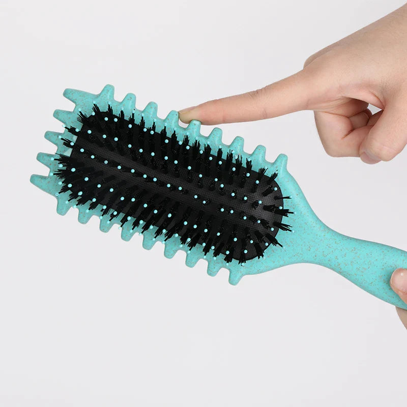 CurlCrafter Salon Styling Brush – Pro Curly Hair Comb for Men & Women, Anti-Pull Detangler & Shaping Tool 💇‍♀️✨