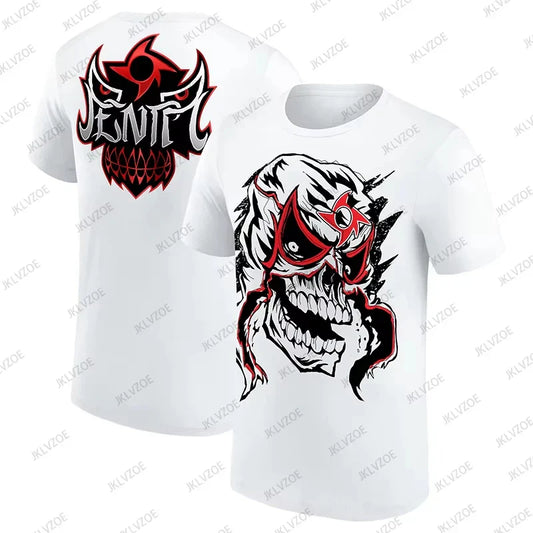 Black Penta Cartoon Fighting Tee – Heavy Metal WWE Boxing Sports Shirt for Men & Women