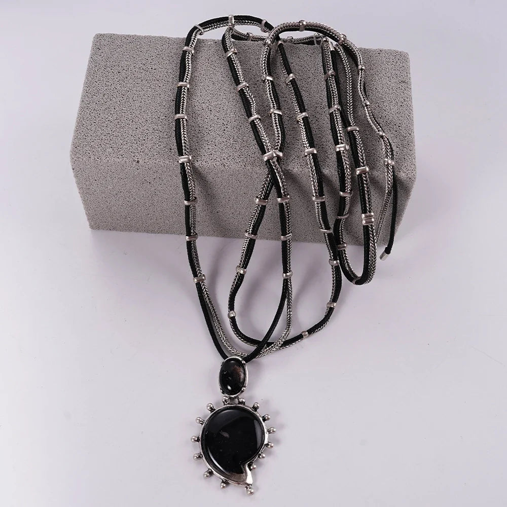 2025 RIOT LINKS – Double-Layer Punk Pendant Necklace for Rule Breakers & Heart Takers